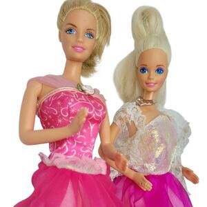 Pair of  Vintage Barbie BFF's On a Much Needed Girls Night Out ~Restyled